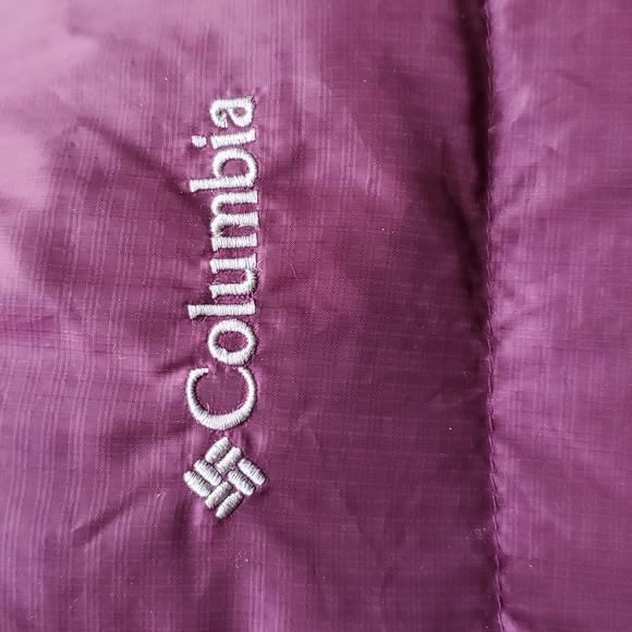 Columbia Maroon 650 Down Midi Winter Jacket XL - Picture 4 of 7